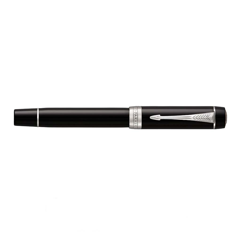 Parker Duofold Black PT Centennial Fountain pen | Appelboom.com